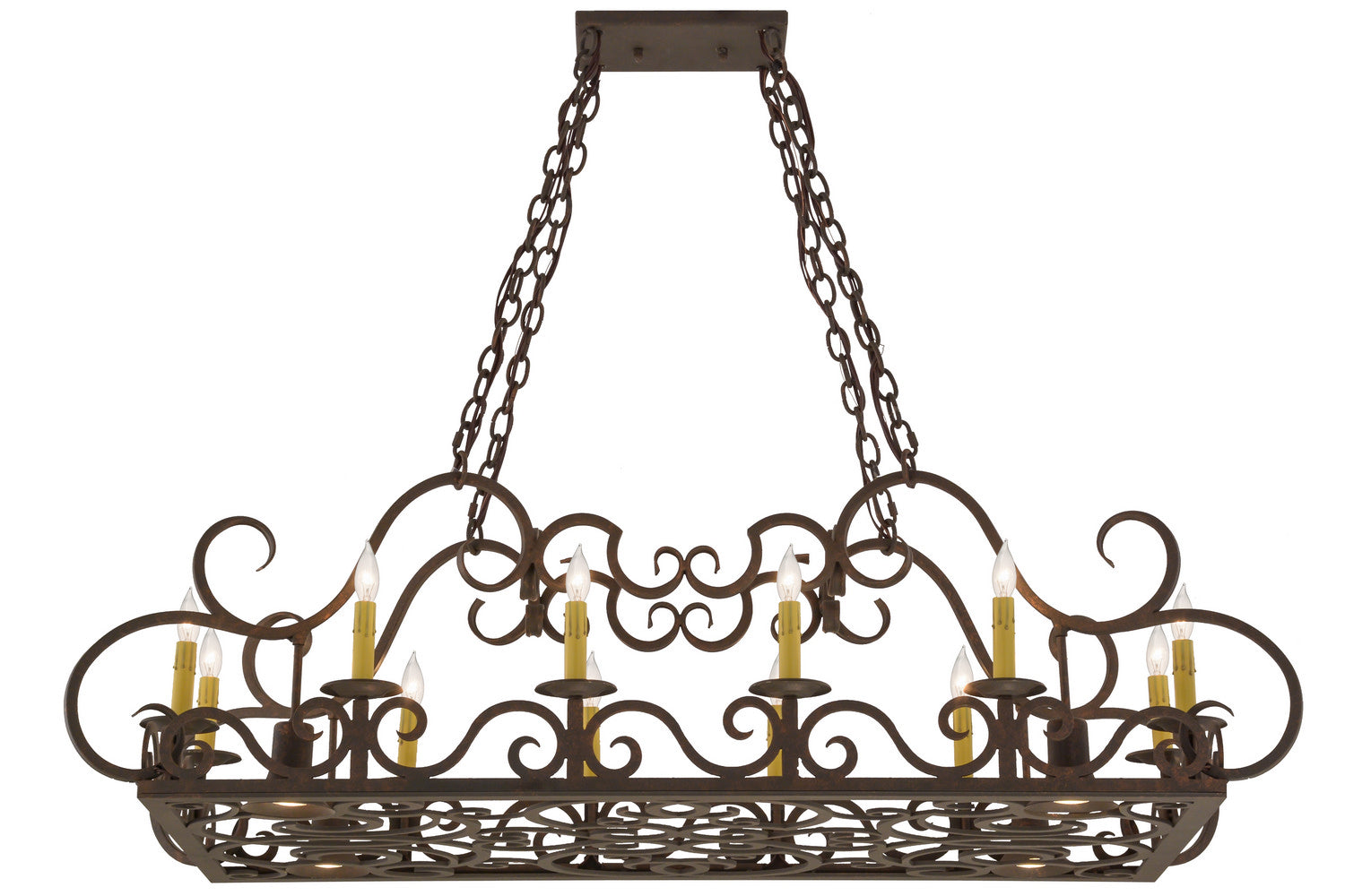 Meyda Tiffany - 155204 - 16 Light Pendant - Carlotta - Gilded Tobacco