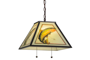 Meyda Tiffany - 155274 - Two Light Pendant - Reverse Painted - Mahogany Bronze