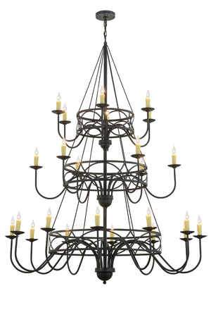 Meyda Tiffany - 155775 - 24 Light Chandelier - Polonella - Antique Iron Gate