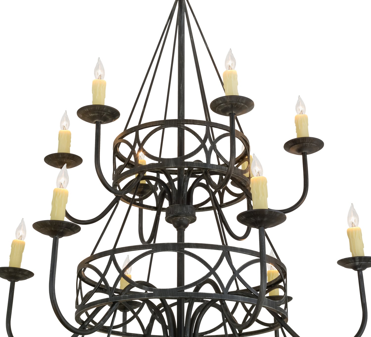 Meyda Tiffany - 155776 - 18 Light Chandelier - Polonella - Antique Iron Gate