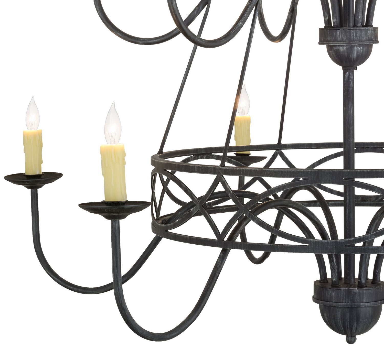 Meyda Tiffany - 155776 - 18 Light Chandelier - Polonella - Antique Iron Gate