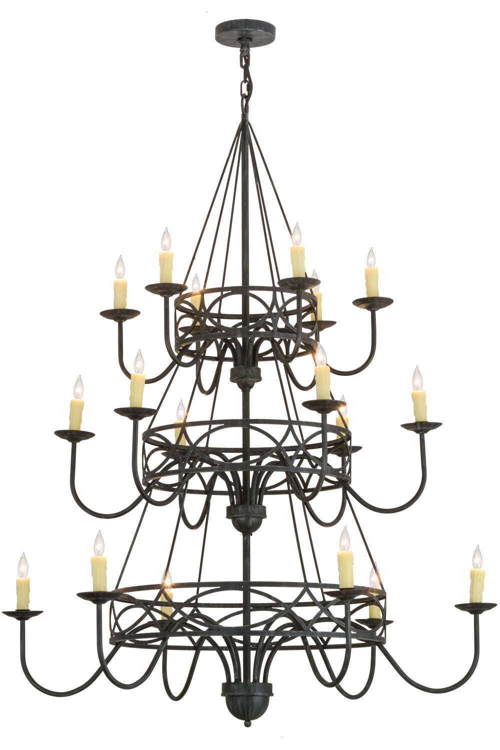 Meyda Tiffany - 155776 - 18 Light Chandelier - Polonella - Antique Iron Gate