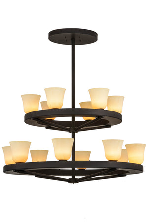 Meyda Tiffany - 156085 - 14 Light Chandelier - Loxley - Dark Roast