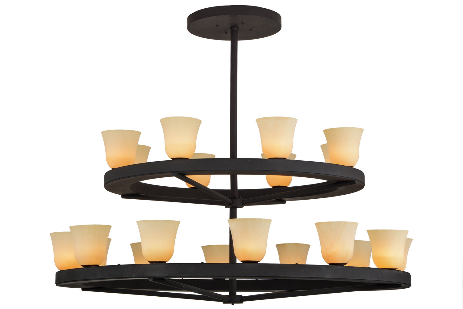 Meyda Tiffany - 156086 - 20 Light Chandelier - Loxley - Dark Roast