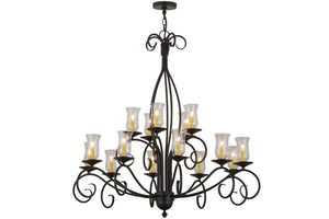 Meyda Tiffany - 156193 - 15 Light Chandelier - Sienna - Textured Black