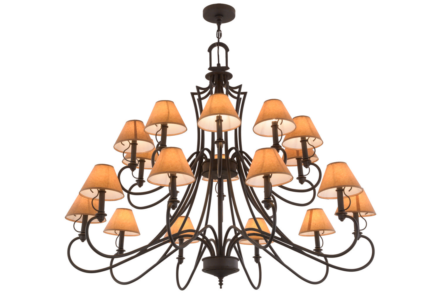 Meyda Tiffany - 156660 - 20 Light Chandelier - Jupiter - Classic Rust