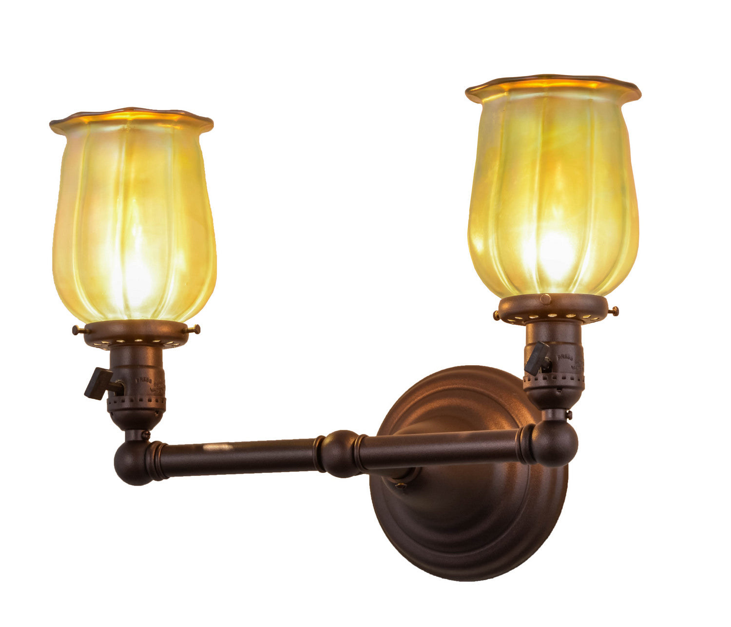 Meyda Tiffany - 157498 - Two Light Wall Sconce - Revival - Mahogany Bronze