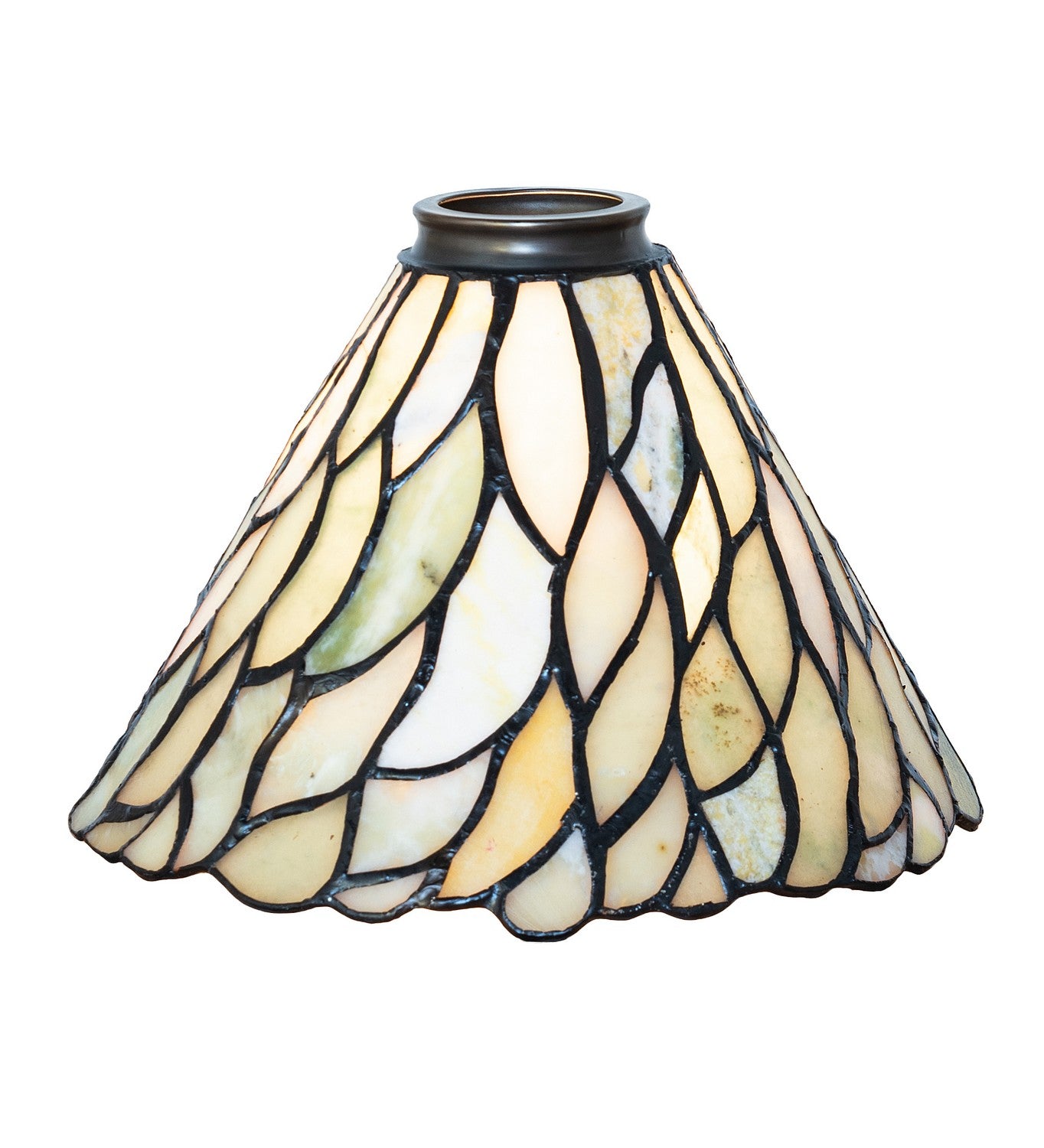 Meyda Tiffany - 157591 - Shade - Willow - Natural Wood,Timeless Bronze