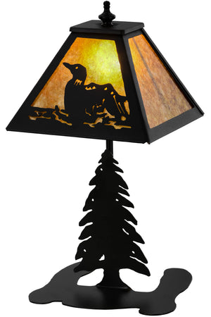 Meyda Tiffany - 157916 - One Light Accent Lamp - Loon - Black Metal