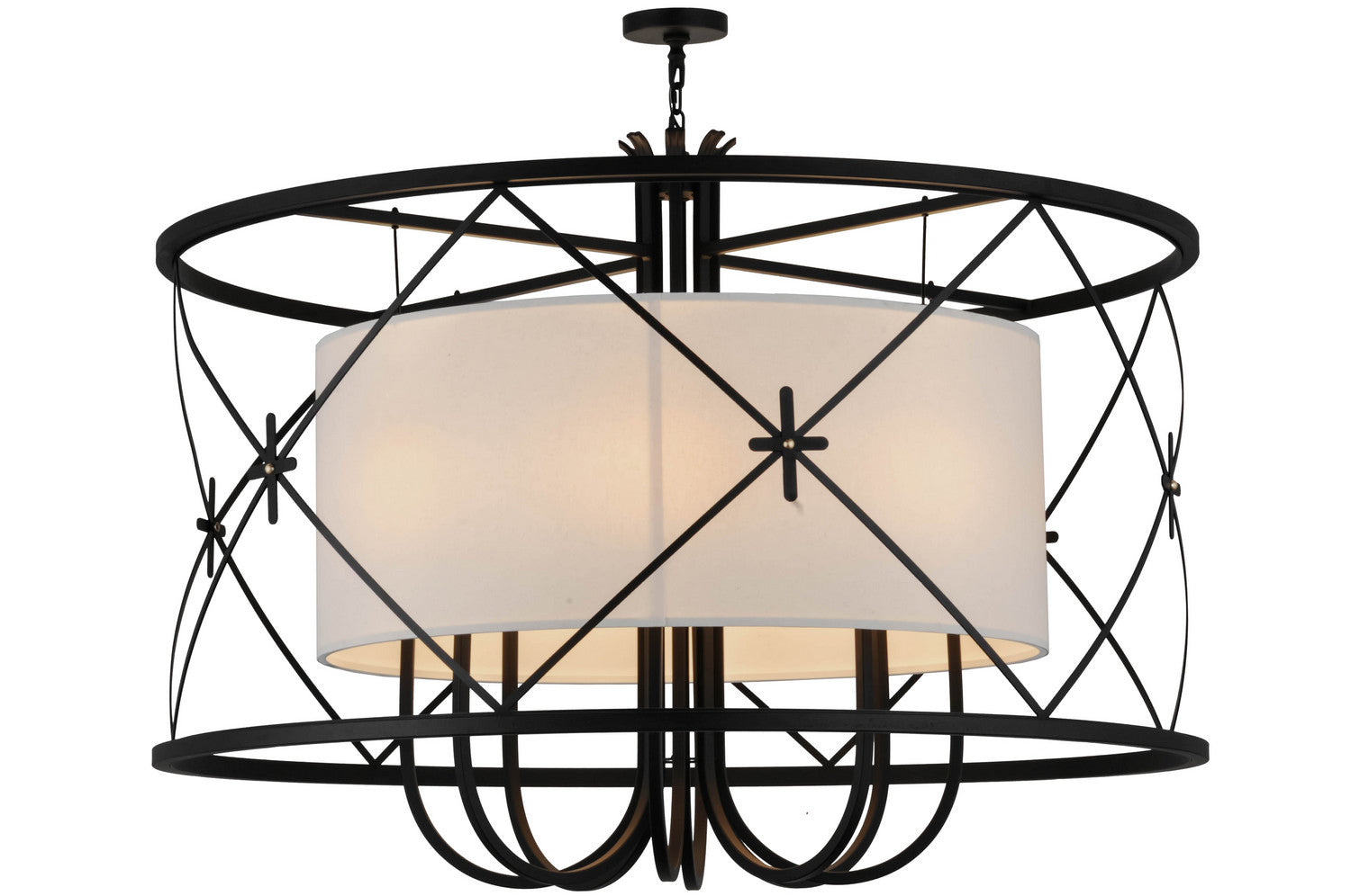 Meyda Tiffany - 157973 - Eight Light Pendant - Penelope - Black