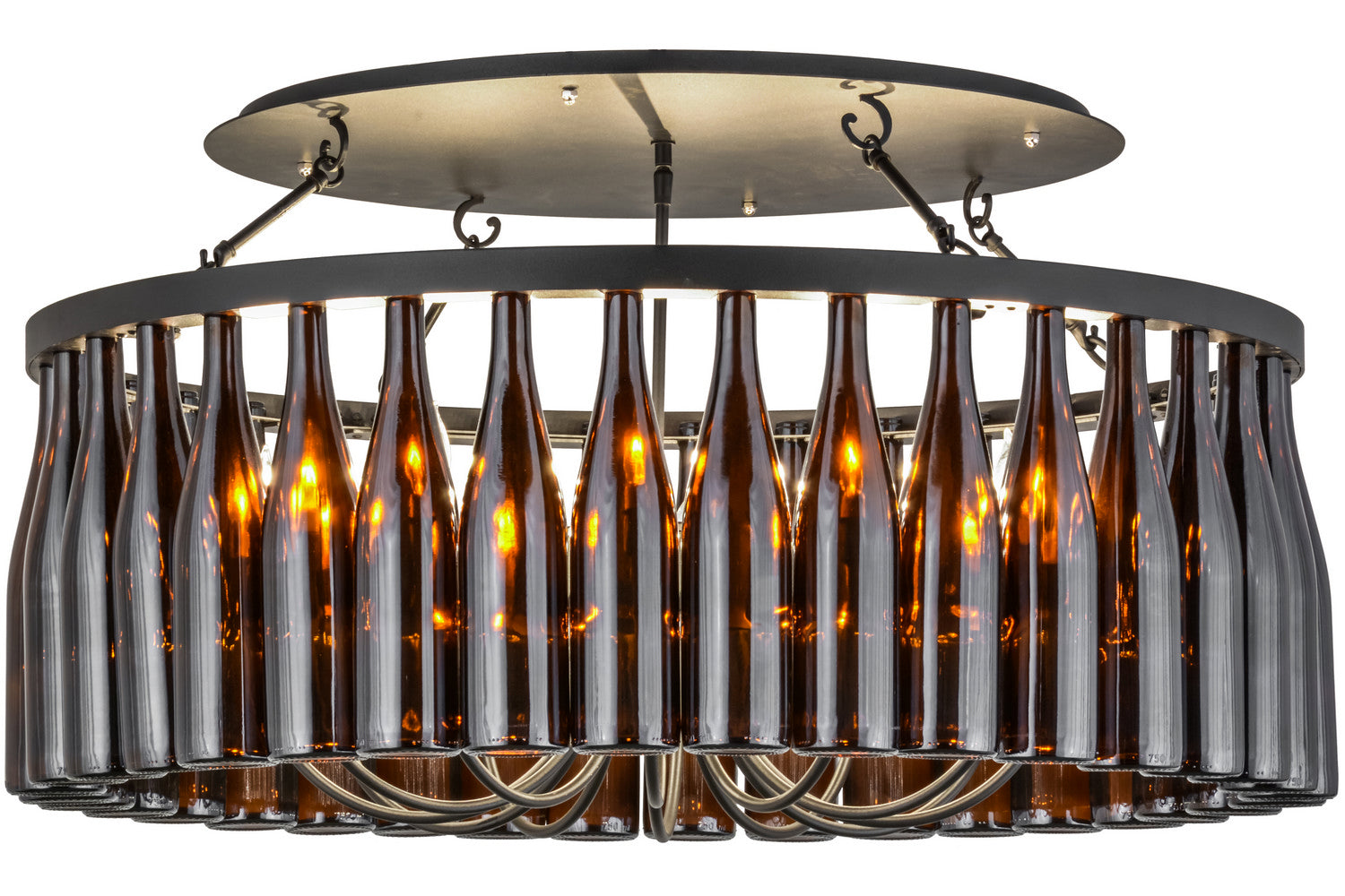 Meyda Tiffany - 158309 - 12 Light Chandelier - Tuscan Vineyard - Black Metal