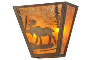 Meyda Tiffany - 158334 - Two Light Wall Sconce - Moose Creek - Antique Copper