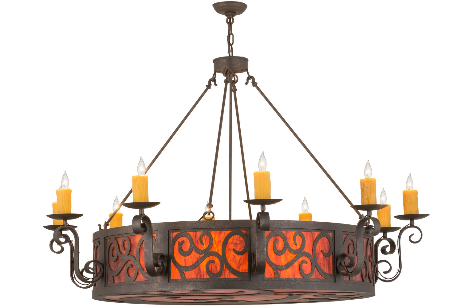 Meyda Tiffany - 158394 - 16 Light Chandelier - Delano - Gilded Tobacco