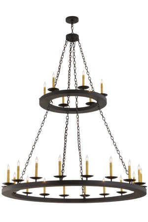 Meyda Tiffany - 158584 - 24 Light Chandelier - Loxley - Textured Black