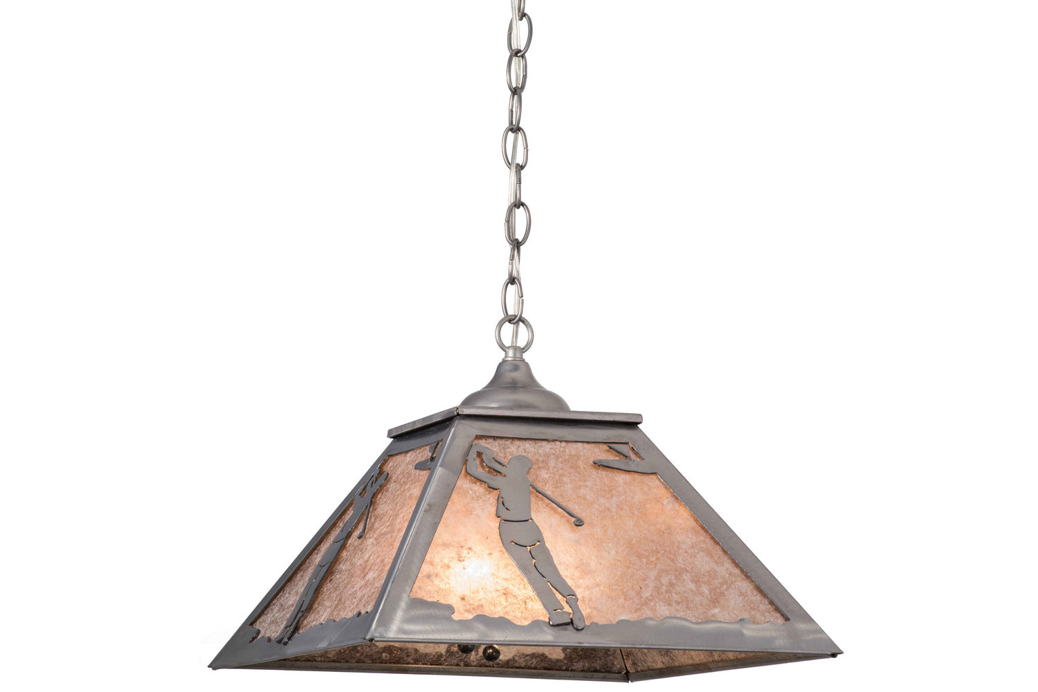 Meyda Tiffany - 160480 - Two Light Pendant - Golf - Industrial Steel