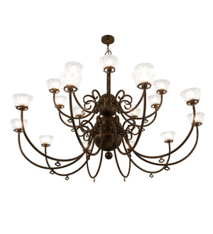 Meyda Tiffany - 160553 - 20 Light Chandelier - Perennial - Burnished Antique Copper