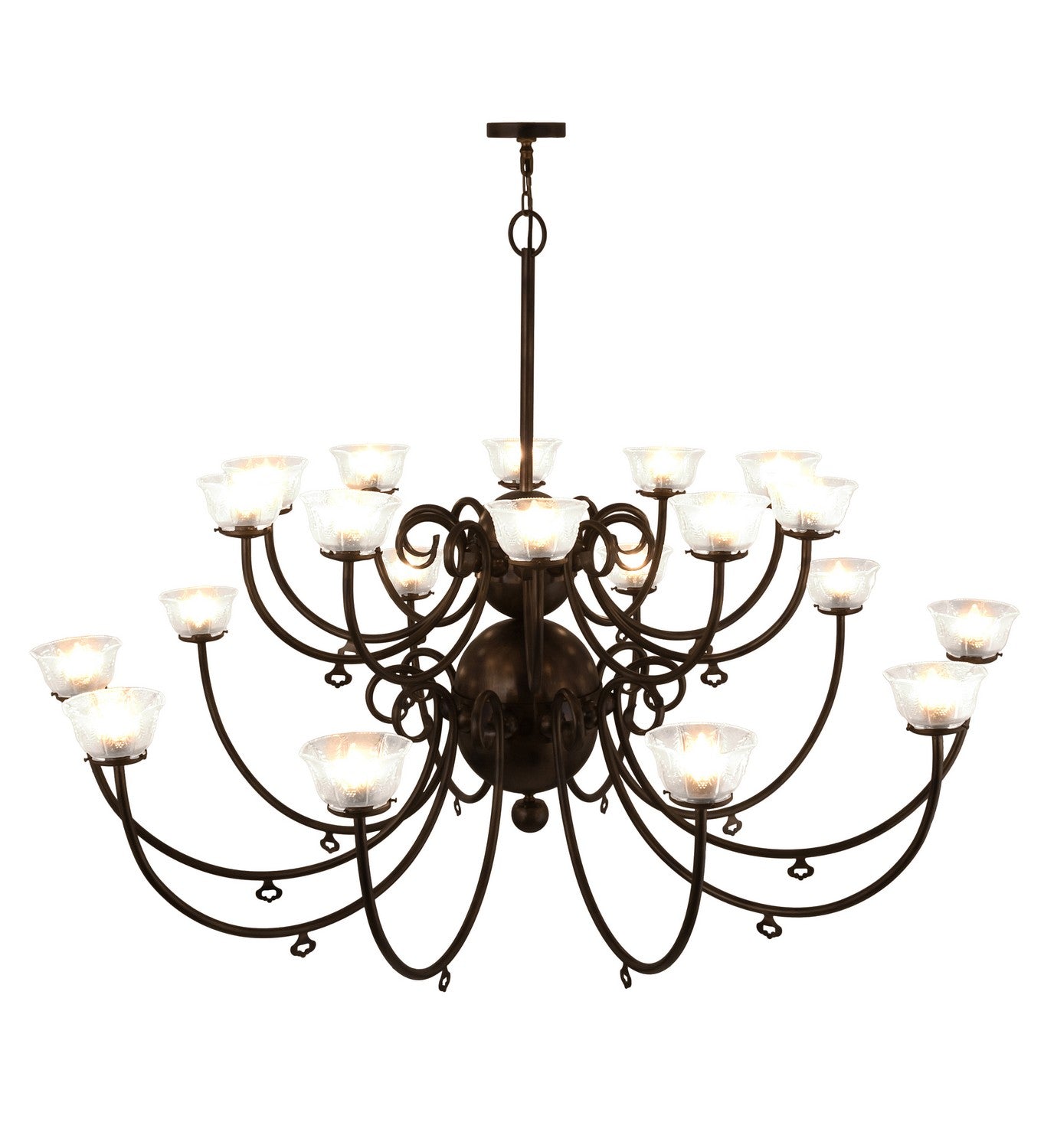 Meyda Tiffany - 160553 - 20 Light Chandelier - Perennial - Burnished Antique Copper