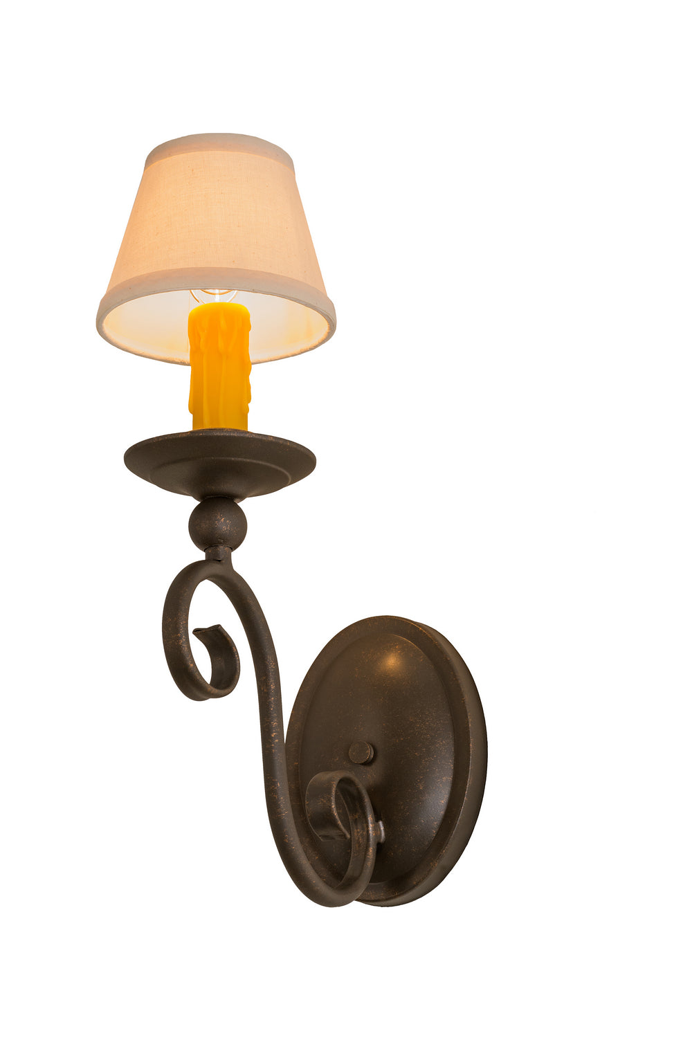 Meyda Tiffany - 160718 - One Light Wall Sconce - Wallis - Timeless Bronze