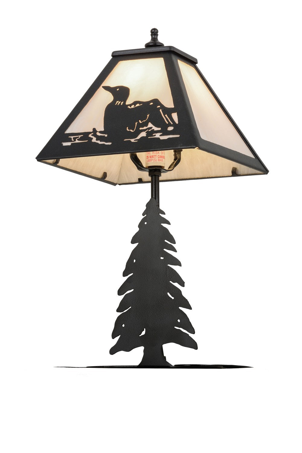 Meyda Tiffany - 160847 - One Light Accent Lamp - Loon - Black Metal