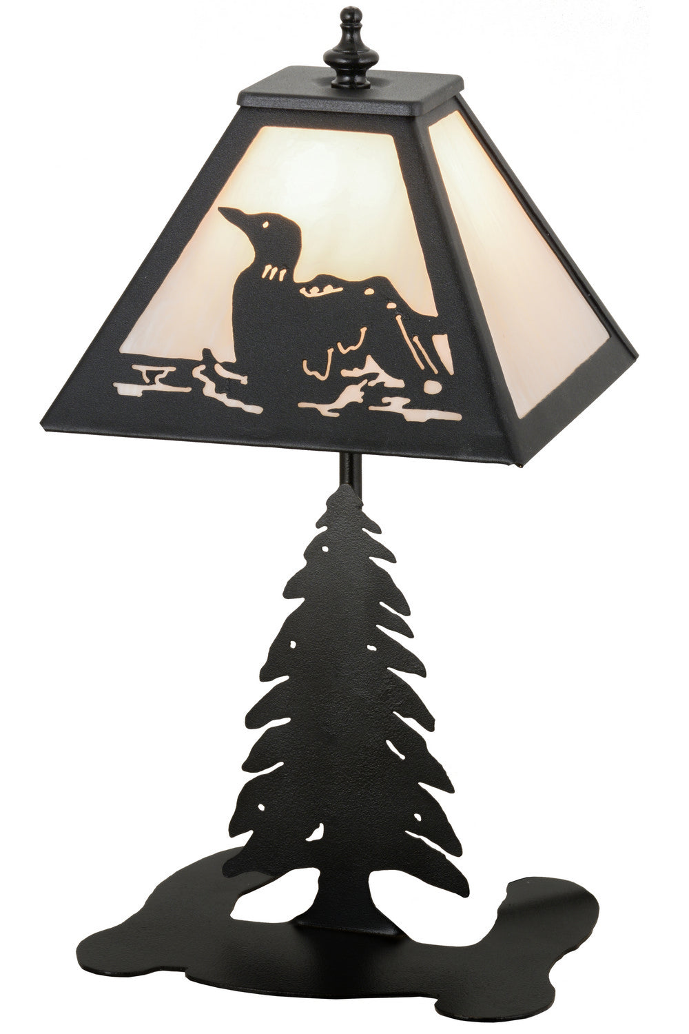 Meyda Tiffany - 160847 - One Light Accent Lamp - Loon - Black Metal