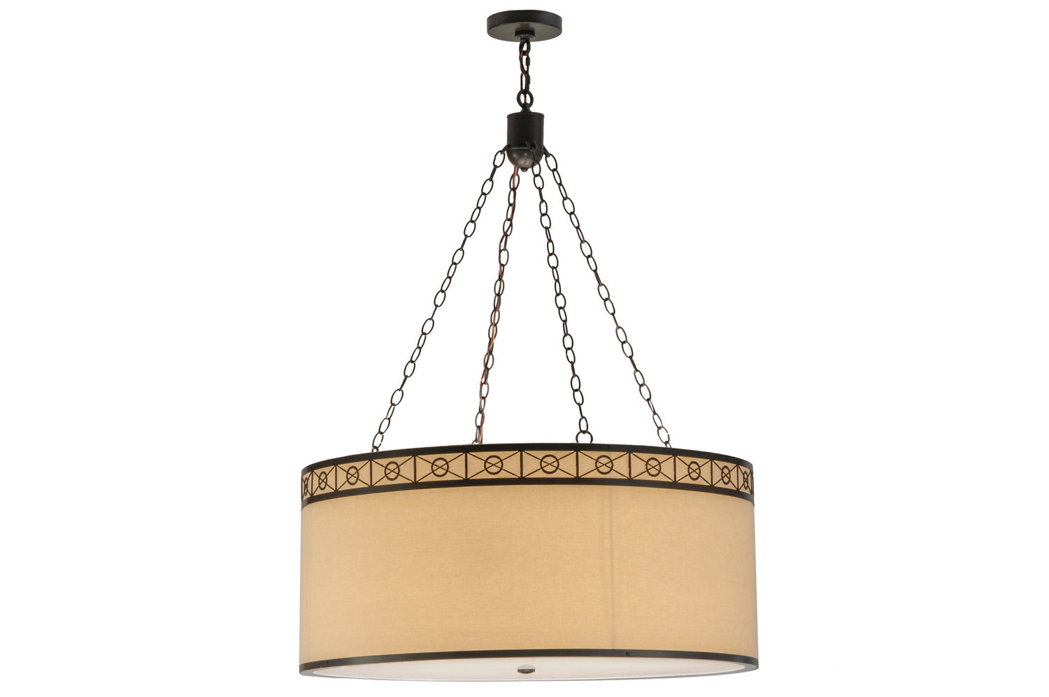 Meyda Tiffany - 161029 - Four Light Pendant - Cilindro - Timeless Bronze