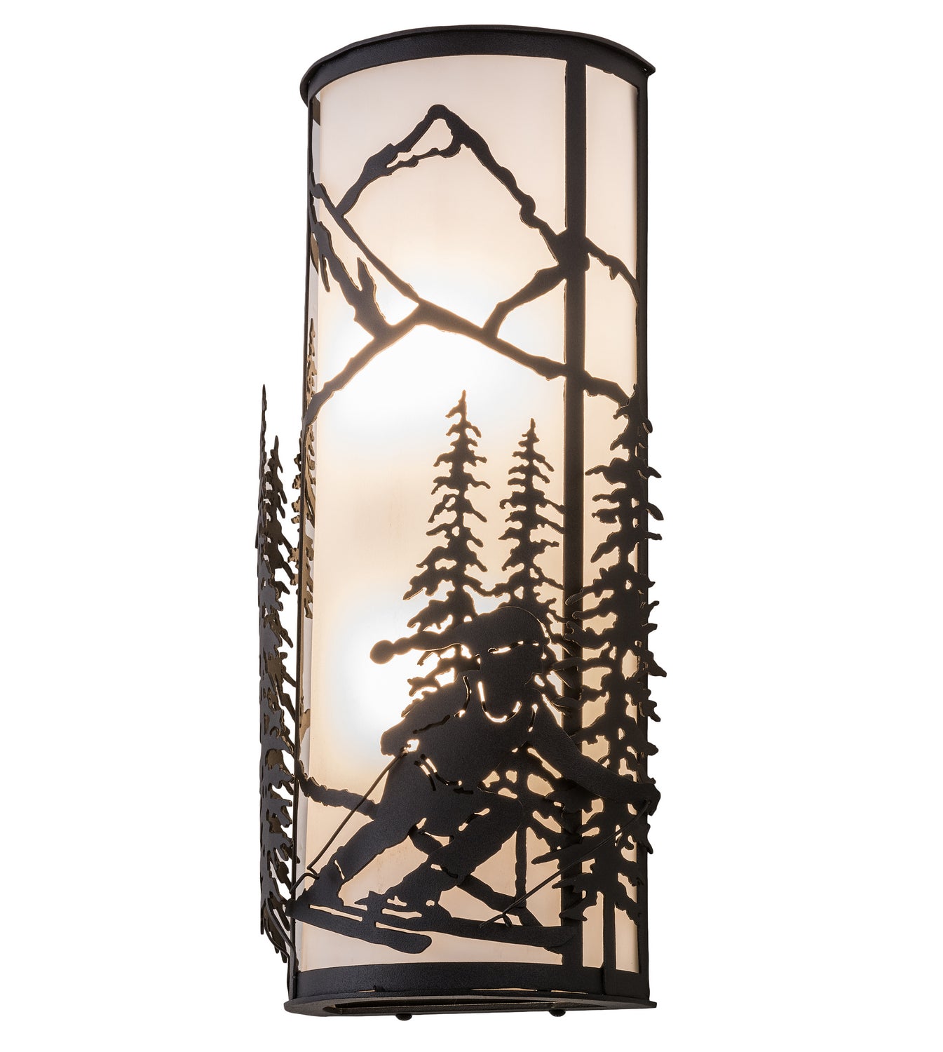 Meyda Tiffany - 161246 - Two Light Wall Sconce - Alpine - Textured Black