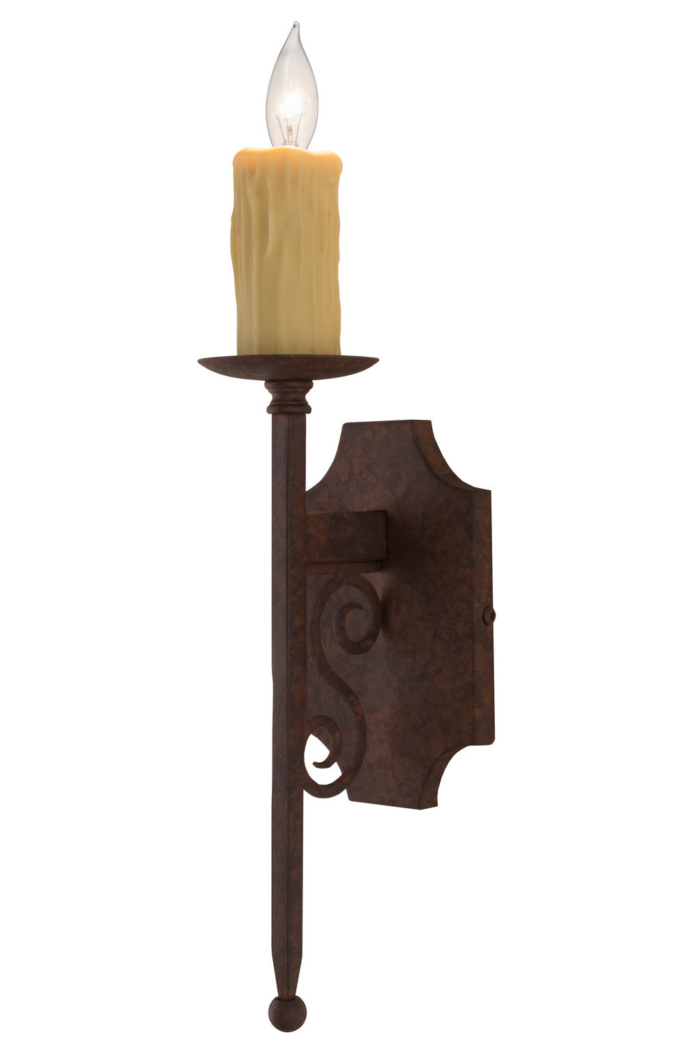 Meyda Tiffany - 162458 - One Light Wall Sconce - Toscano - Rusty Nail