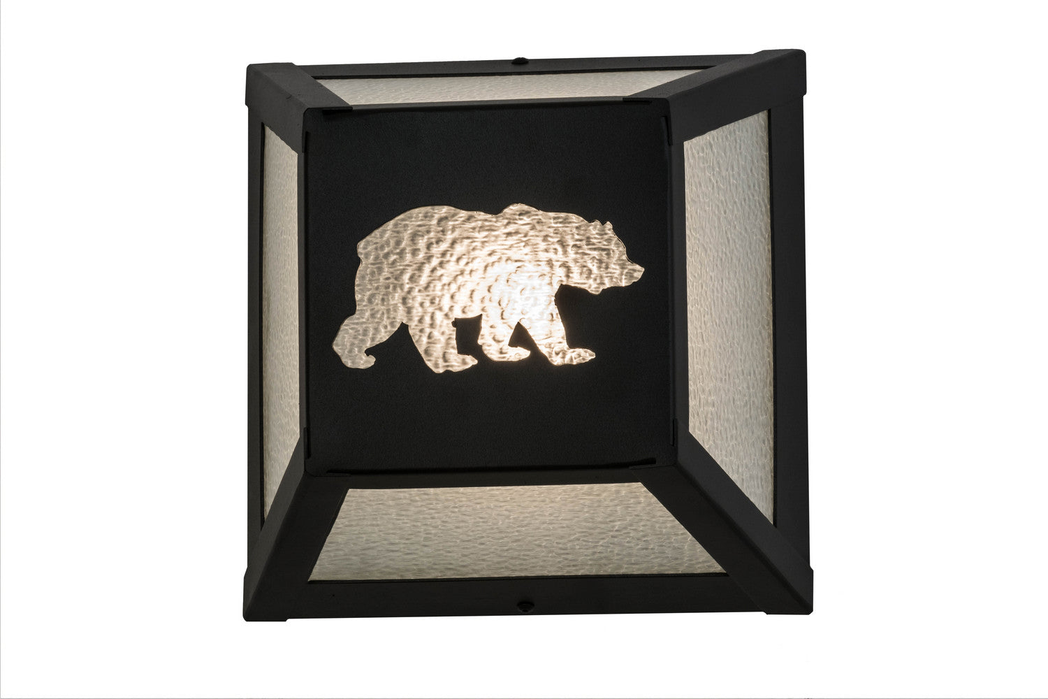 Meyda Tiffany - 162703 - One Light Wall Sconce - Lone Bear - Black Metal