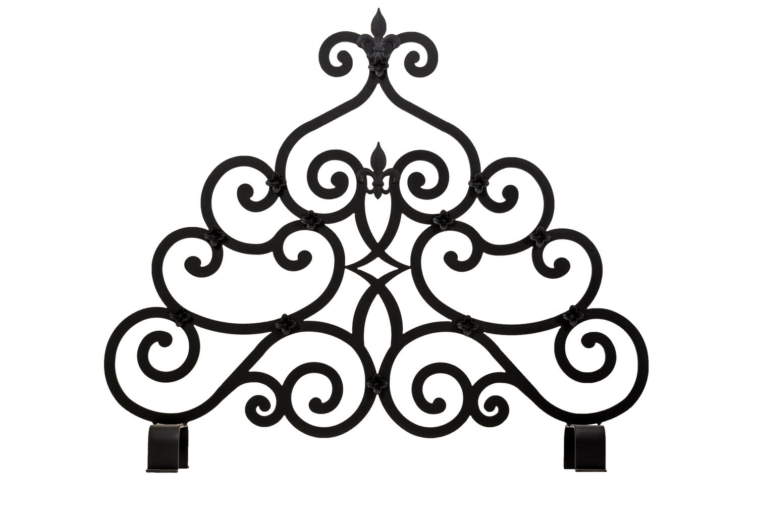 Meyda Tiffany - 162817 - Fireplace Screen - Fleur-De-Lis - Blackwash