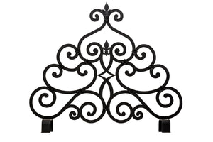 Meyda Tiffany - 162817 - Fireplace Screen - Fleur-De-Lis - Blackwash