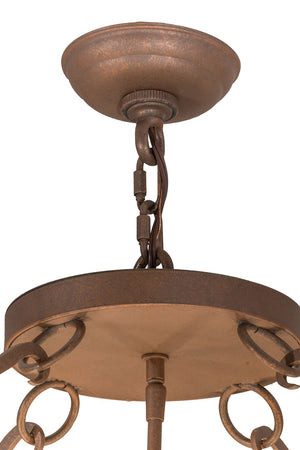 Meyda Tiffany - 162887 - Eight Light Pendant - Carousel - Antique Rust