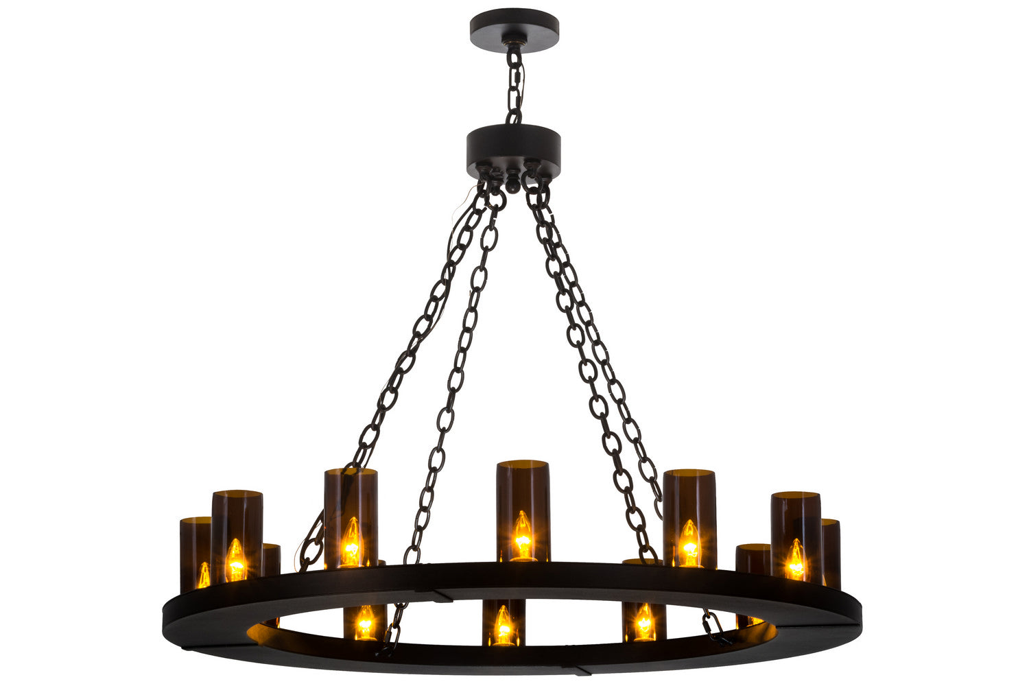 Meyda Tiffany - 163777 - 12 Light Chandelier - Loxley - Black Metal