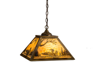 Meyda Tiffany - 164313 - Three Light Pendant - Loon - Light Burnished Brass Tint