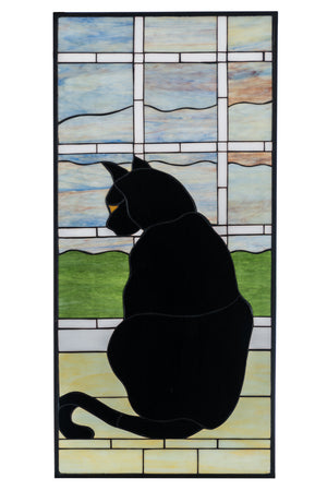 Meyda Tiffany - 164772 - Window - Cat In Window - Timeless Bronze