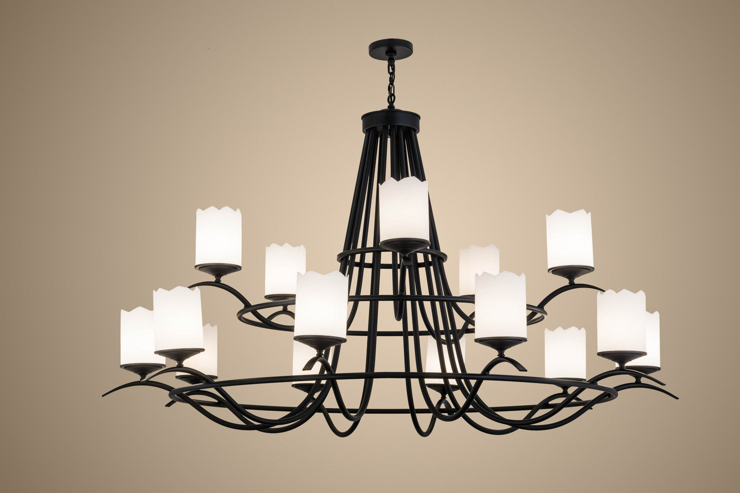 Meyda Tiffany - 165222 - 15 Light Chandelier - Octavia - Blackwash