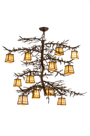 Meyda Tiffany - 166573 - 12 Light Chandelier - Pine Branch - Cafe Noir