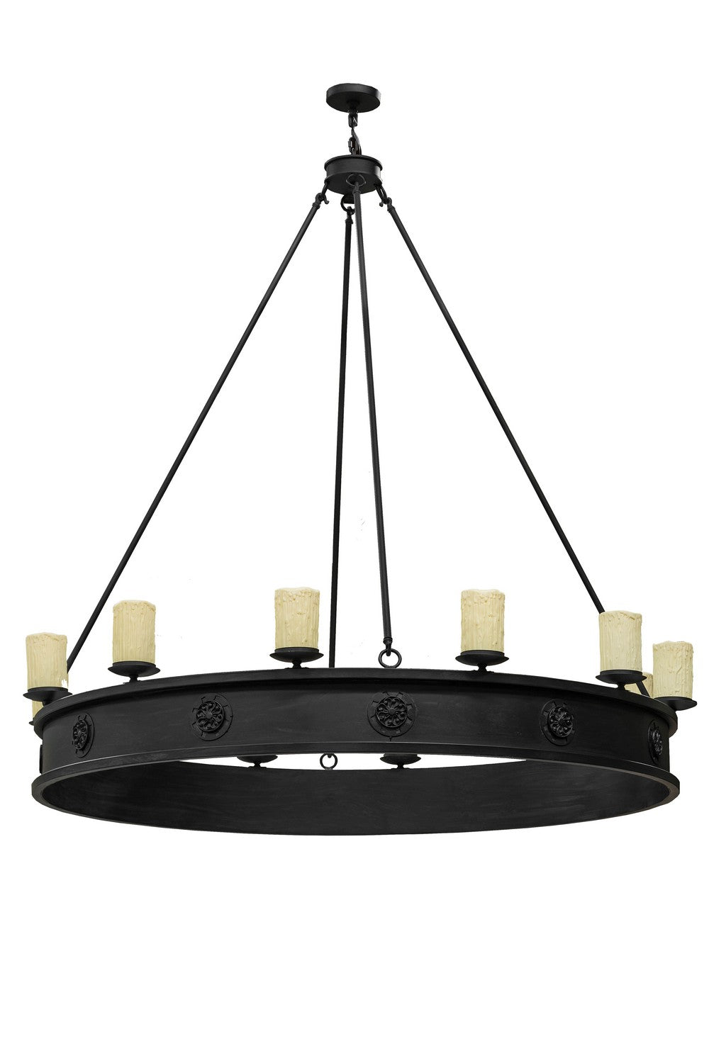 Meyda Tiffany - 166955 - 12 Light Chandelier - Lorenzo - Black Metal