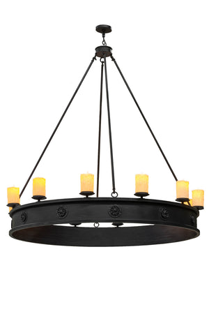 Meyda Tiffany - 166955 - 12 Light Chandelier - Lorenzo - Black Metal