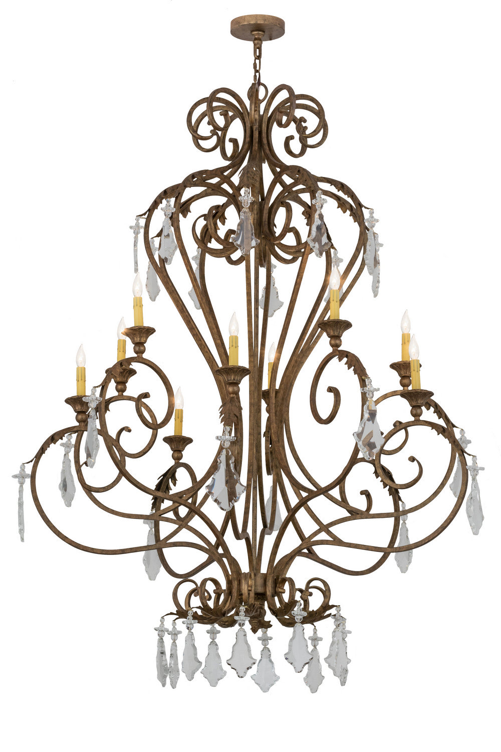 Meyda Tiffany - 169309 - Ten Light Chandelier - Josephine - Spanish Gold