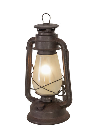 Meyda Tiffany - 170032 - One Light Table Lamp - Miners Lantern - Distressed Rust