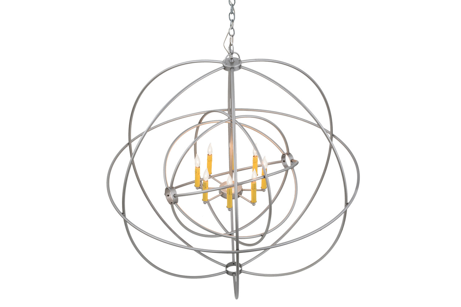 Meyda Tiffany - 170407 - Eight Light Chandelier - Atom Enerjisi - Nickel