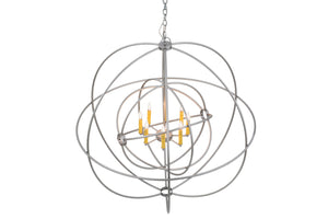 Meyda Tiffany - 170407 - Eight Light Chandelier - Atom Enerjisi - Nickel