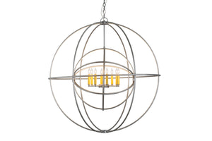 Meyda Tiffany - 170407 - Eight Light Chandelier - Atom Enerjisi - Nickel