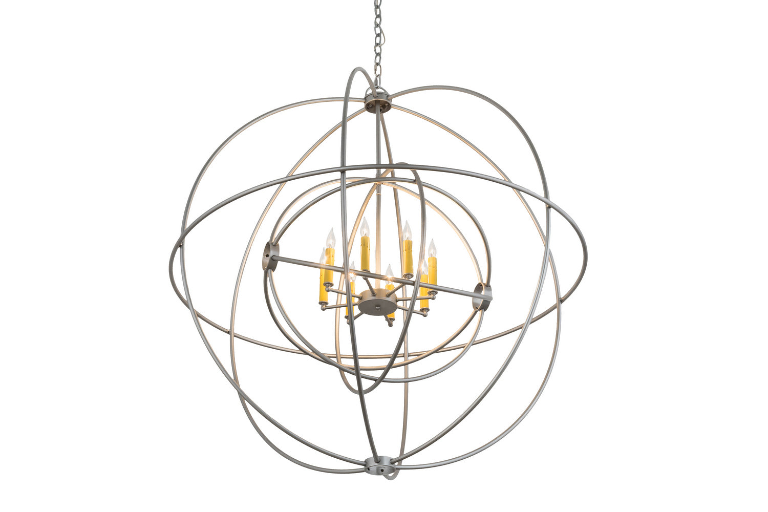 Meyda Tiffany - 170407 - Eight Light Chandelier - Atom Enerjisi - Nickel