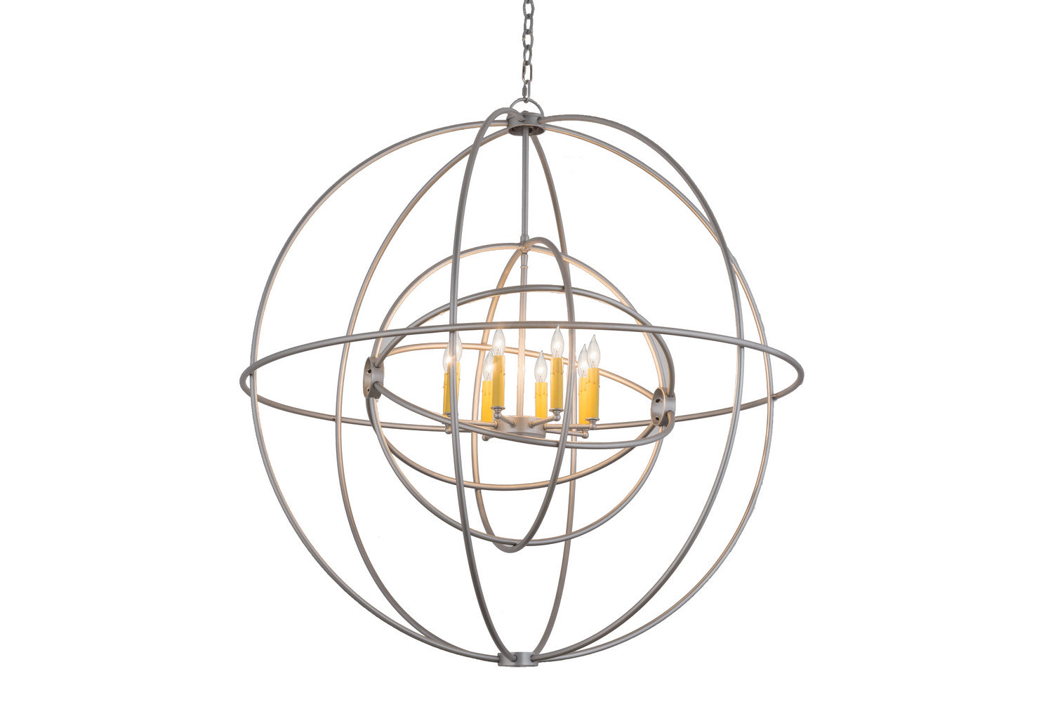 Meyda Tiffany - 170407 - Eight Light Chandelier - Atom Enerjisi - Nickel