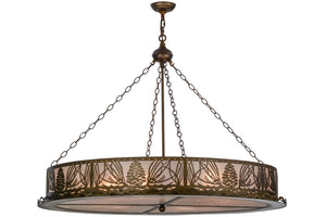 Meyda Tiffany - 50126 - Eight Light Pendant - Mountain Pine - Antique Copper