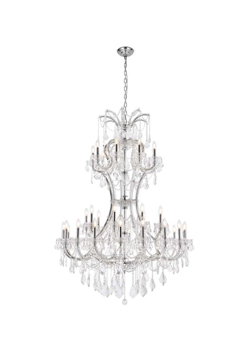 Elegant Lighting - 2800D46C/RC - 36 light Chandelier - Maria Theresa - Chrome