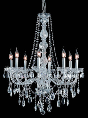 Elegant Lighting - 7958D28C/RC - Eight Light Chandelier - Verona - Chrome