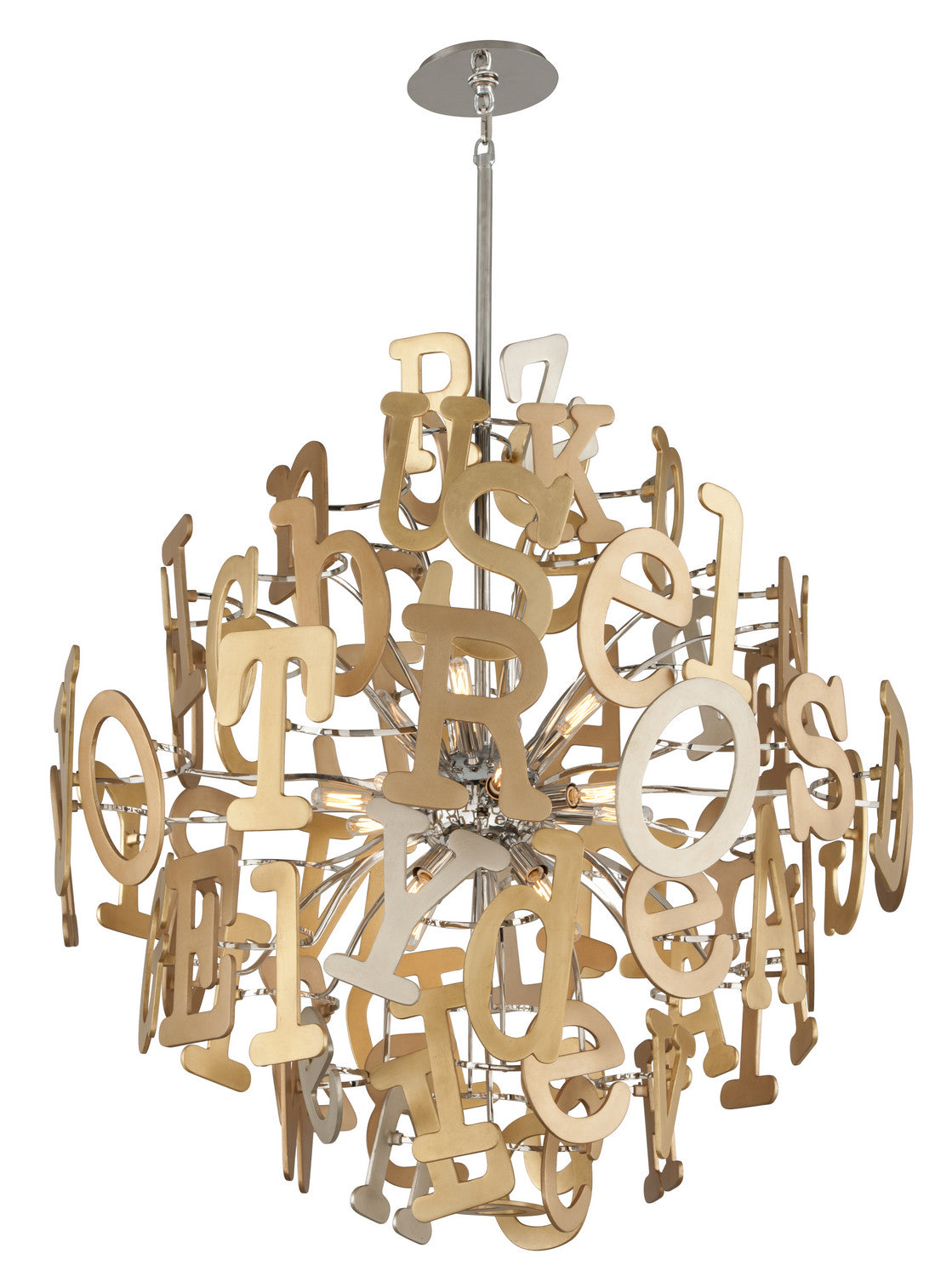 Corbett Lighting - 208-412 - 16 Light Pendant - Media - Multi-Leaf With Stainless