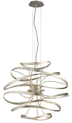 Corbett Lighting - 213-42-SL/SS - LED Chandelier - Calligraphy - Silver Leaf Polished Stainless